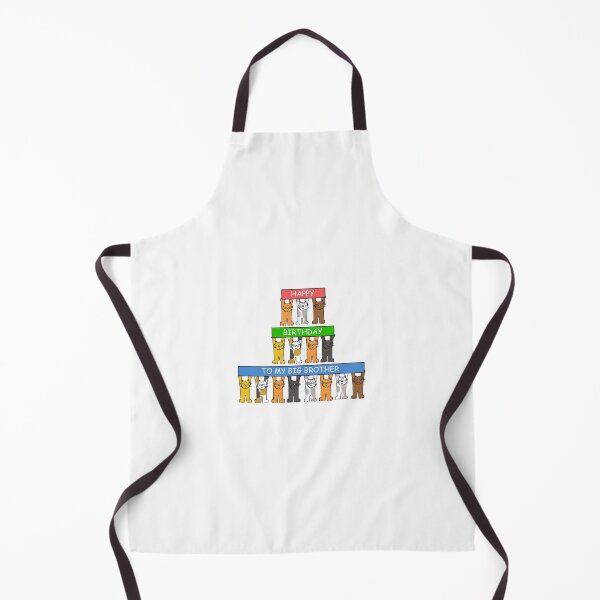 Item preview, Happy Birthday to my Big Brother Cartoon Cats designed and sold by KateTaylor.