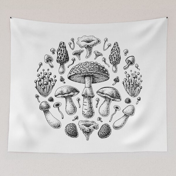 Item preview, Mushroom Circle designed and sold by sombrasblancas.