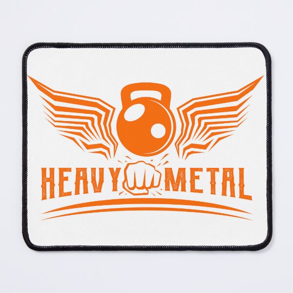 Item preview, Heavy Metal kettle and wings gym fitness designed and sold by Khushi Graphics.