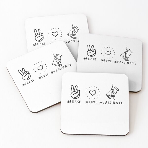 Item preview, Peace Love Vaccinate, Funny quote With Cute Heart designed and sold by AmeliaStore1.