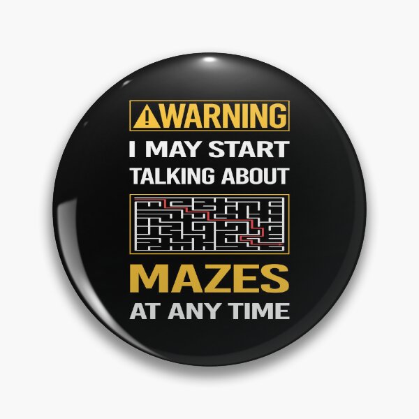 Item preview, Funny Warning Mazes Maze designed and sold by ArydeaNoriega.