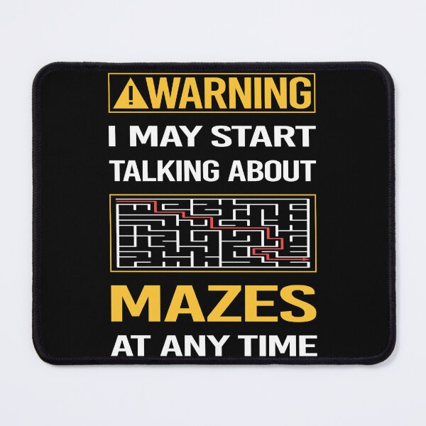 Item preview, Funny Warning Mazes Maze designed and sold by ArydeaNoriega.