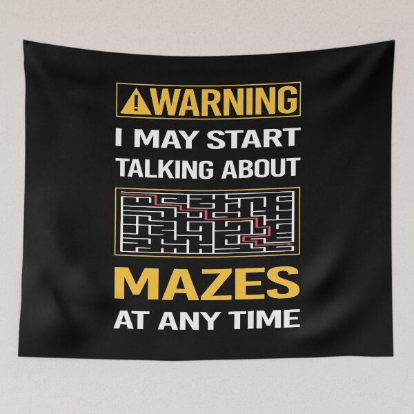Item preview, Funny Warning Mazes Maze designed and sold by ArydeaNoriega.