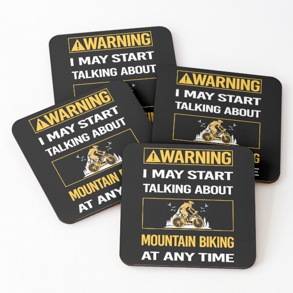 Item preview, Funny Warning Mountain Biking MTB designed and sold by ArydeaNoriega.