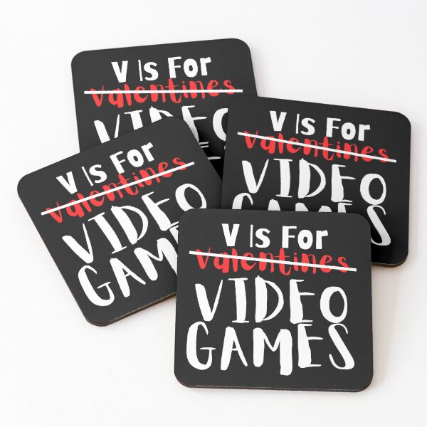 Item preview, V Is For Video Games Valentines Day Funny Gamer  designed and sold by ExcitedMood.