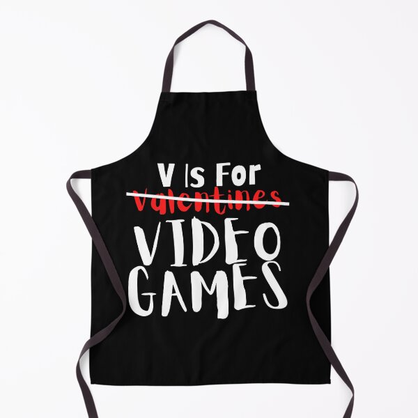Item preview, V Is For Video Games Valentines Day Funny Gamer designed and sold by ExcitedMood.