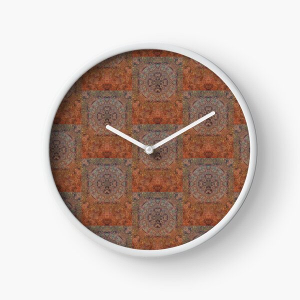 Intricate experimental pattern design kaleidoscope abstract background psychedelic pshychedelia Clock