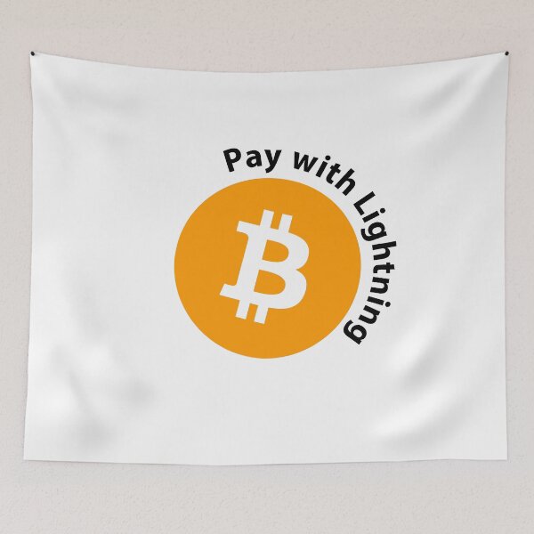 Item preview, Pay with Lightning (Bitcoin Network / Lightning Network) circle designed and sold by NautilusMare.