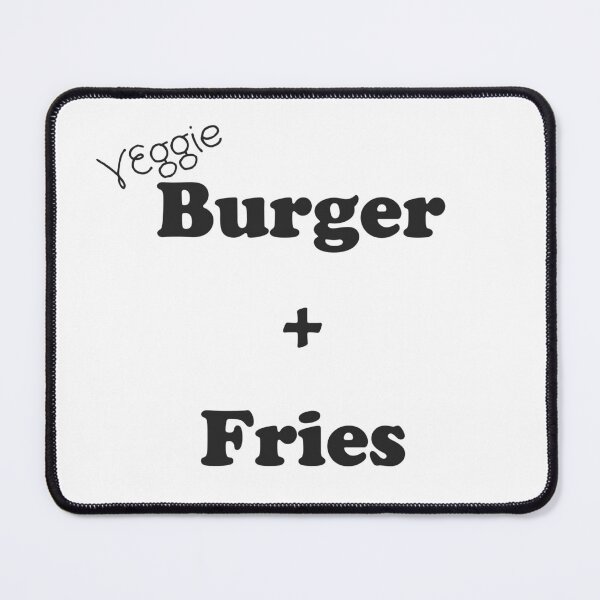 Item preview, Retro Style Veggie Burger and Chips Design designed and sold by Back To The 80s.