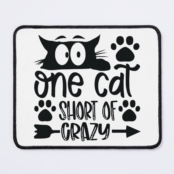 Item preview, One Cat Short Of Crazy designed and sold by Ala Muk.