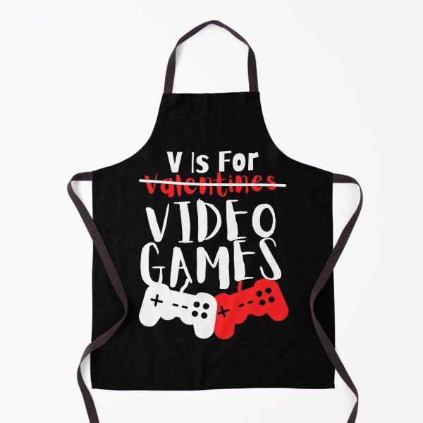 Item preview, V Is For Video Games Valentines Day Funny Gamer designed and sold by ExcitedMood.