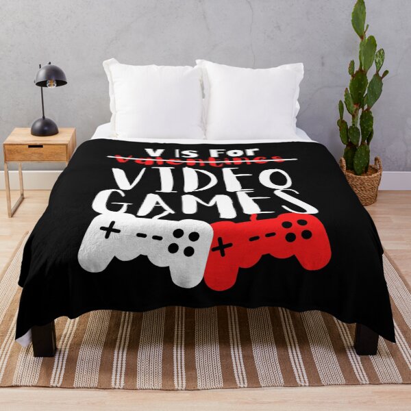 Item preview, V Is For Video Games Valentines Day Funny Gamer designed and sold by ExcitedMood.