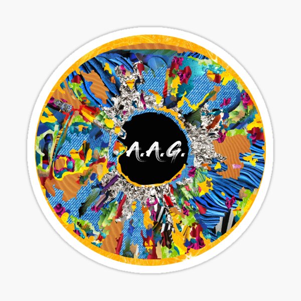 Item preview, A.A.G. logo - eye with colorful structures designed and sold by AlleryAGart.