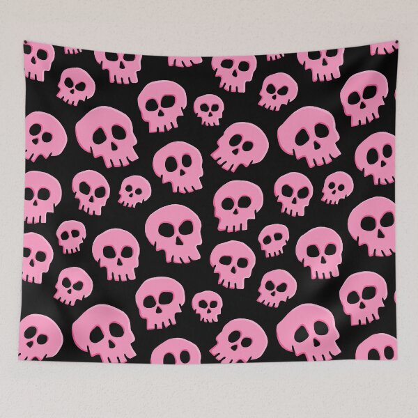 Item preview, Cute Skull Pattern Pink designed and sold by StuffByRo.