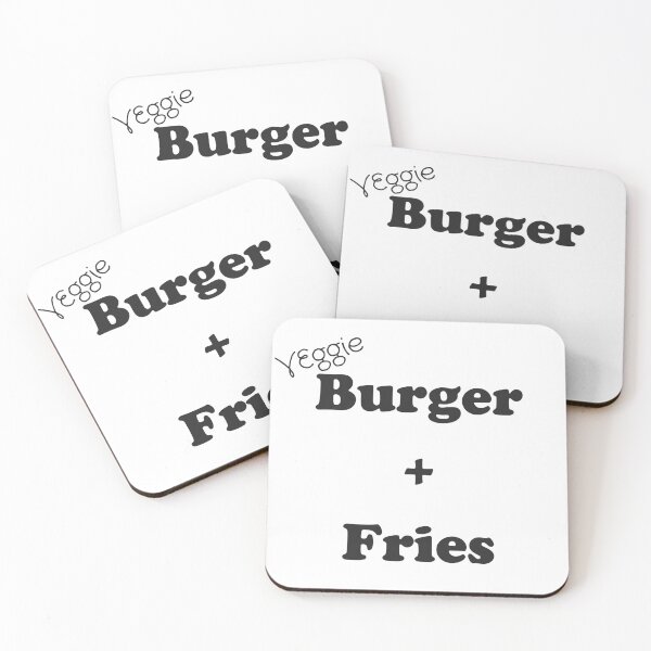 Item preview, Retro Style Veggie Burger and Chips Design designed and sold by Back To The 80s.