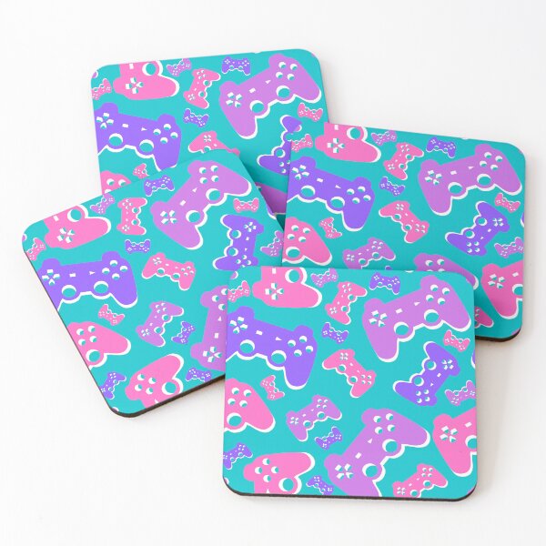 Item preview, Pink and purple controller pattern designed and sold by The magic  Yellow bus.