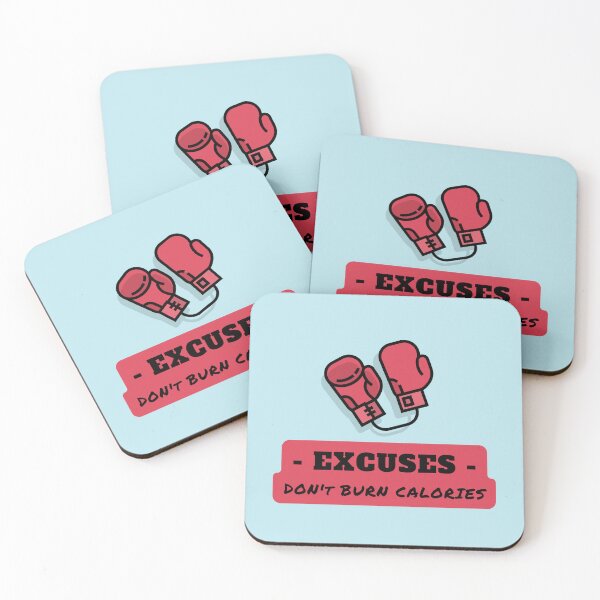 Item preview, Excuses, Don't Burn Calories Boxing Art designed and sold by Cute-Jory-Store.