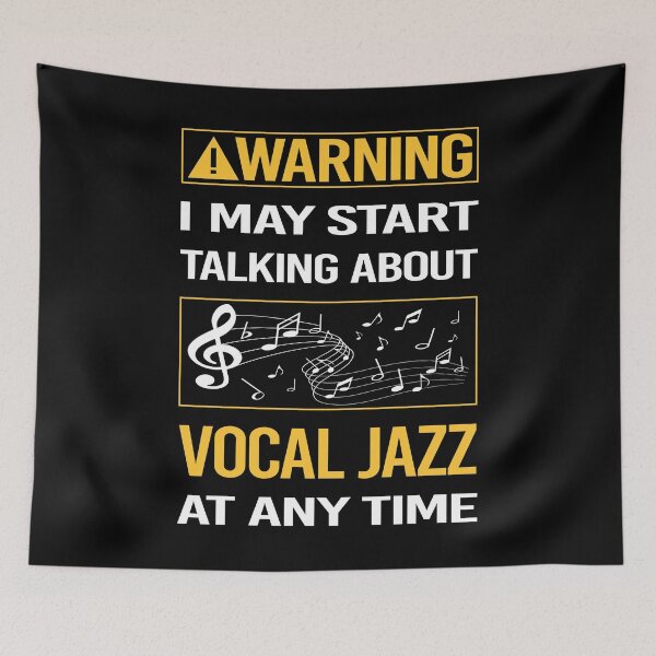 Item preview, Funny Warning Vocal jazz designed and sold by FulviaContreras.