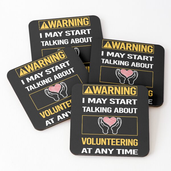Item preview, Funny Warning Volunteering Volunteer designed and sold by FulviaContreras.