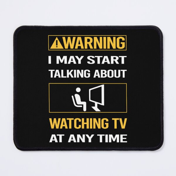 Item preview, Funny Warning Watching TV designed and sold by FulviaContreras.
