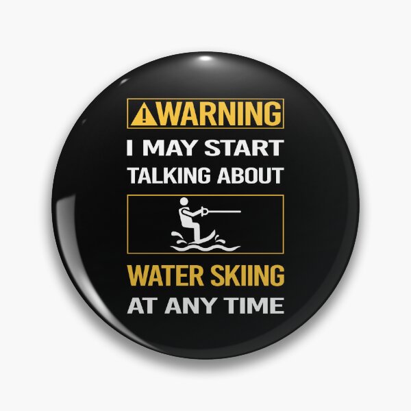 Item preview, Funny Warning Water Skiing designed and sold by FulviaContreras.