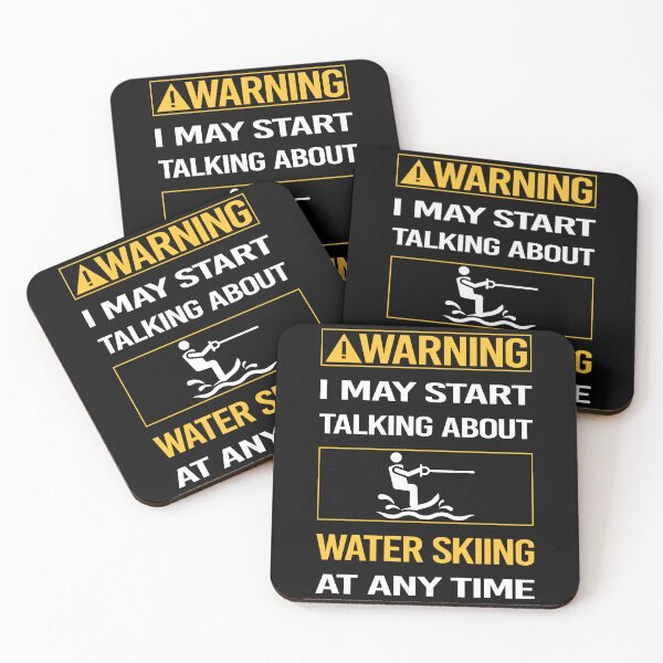 Item preview, Funny Warning Water Skiing designed and sold by FulviaContreras.