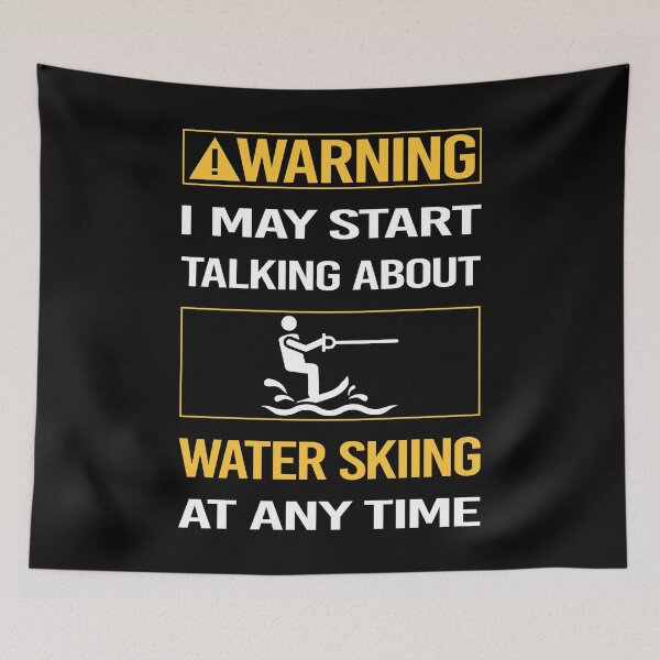 Item preview, Funny Warning Water Skiing designed and sold by FulviaContreras.