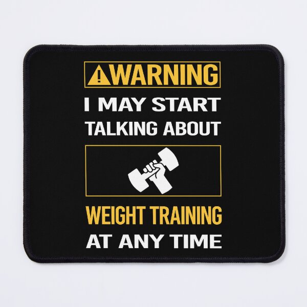 Item preview, Funny Warning Weight Training designed and sold by FulviaContreras.