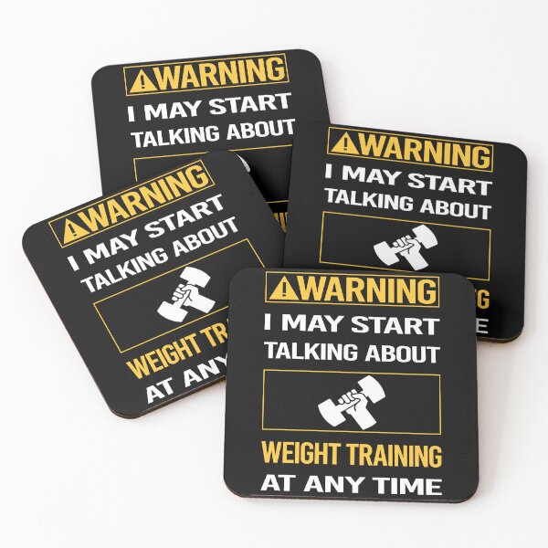 Item preview, Funny Warning Weight Training designed and sold by FulviaContreras.