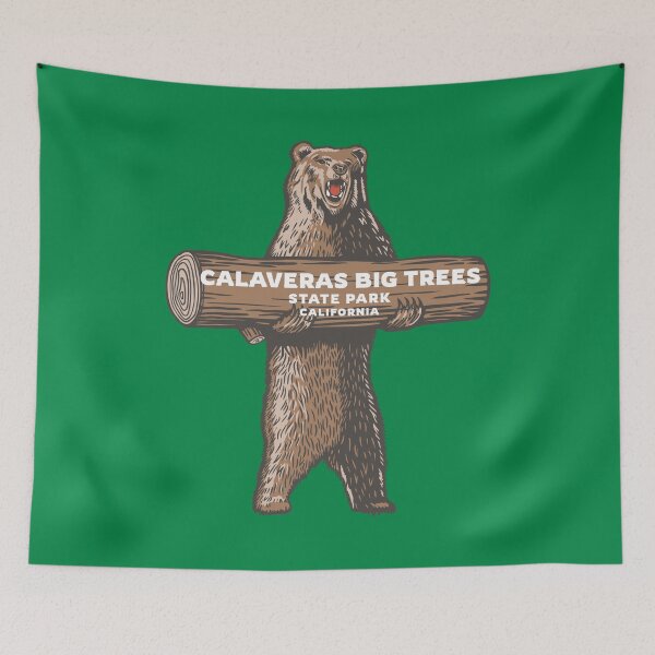Item preview, Calaveras Big Trees State Park California CA Forest and Wilderness Bear Carrying a Tree Log designed and sold by palmettodigital.