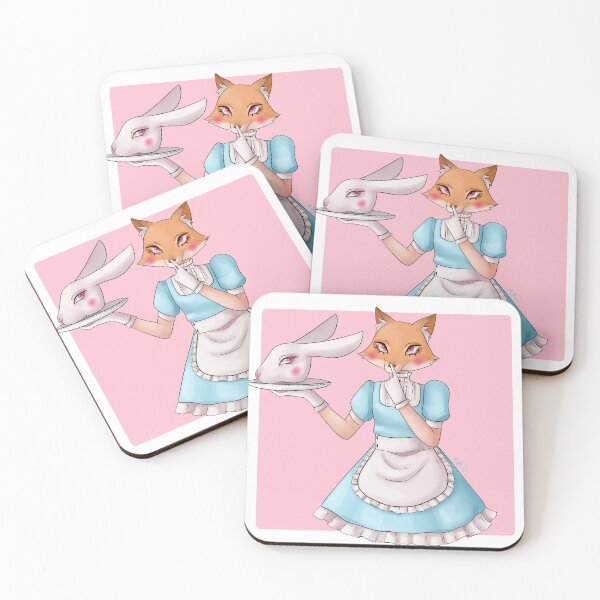 Item preview, 50s diner waitress fox designed and sold by MioMio Doodles.