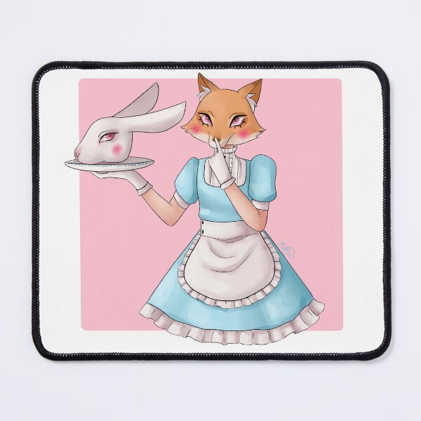 Item preview, 50s diner waitress fox designed and sold by MioMio Doodles.