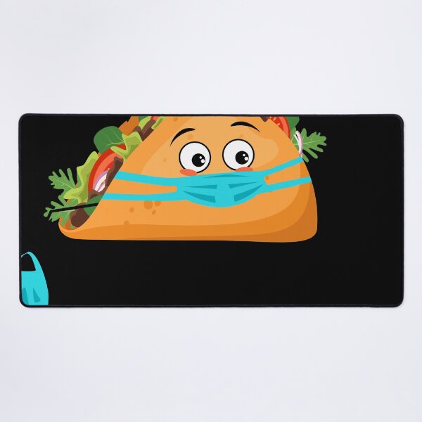 Item preview, Super Sad kawaii tacos with mask | cute kawaii art designed and sold by ArtisticThings1.