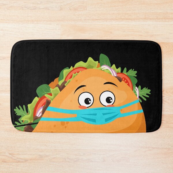Item preview, Super Sad kawaii tacos with mask | cute kawaii art designed and sold by ArtisticThings1.