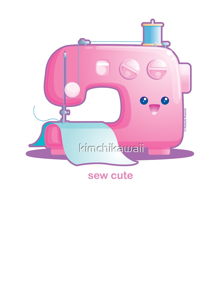 Sew Cute Kawaii Sewing Machine Kids T-Shirt for Sale by kimchikawaii