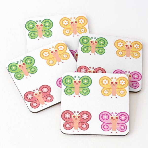 Item preview, Colorful cartoon butterflies designed and sold by colorleafz.