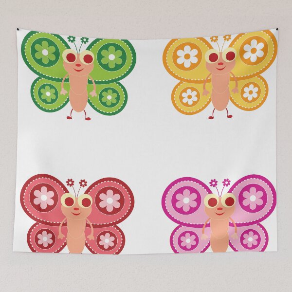Item preview, Colorful cartoon butterflies designed and sold by colorleafz.