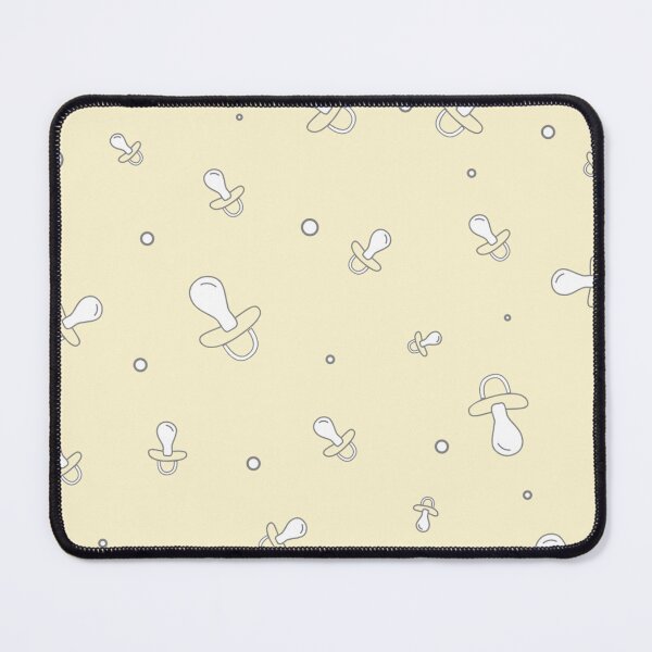 Item preview, Light yellow baby pacifier seamless pattern designed and sold by TheWalnut.