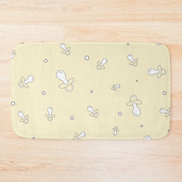 Item preview, Light yellow baby pacifier seamless pattern designed and sold by TheWalnut.