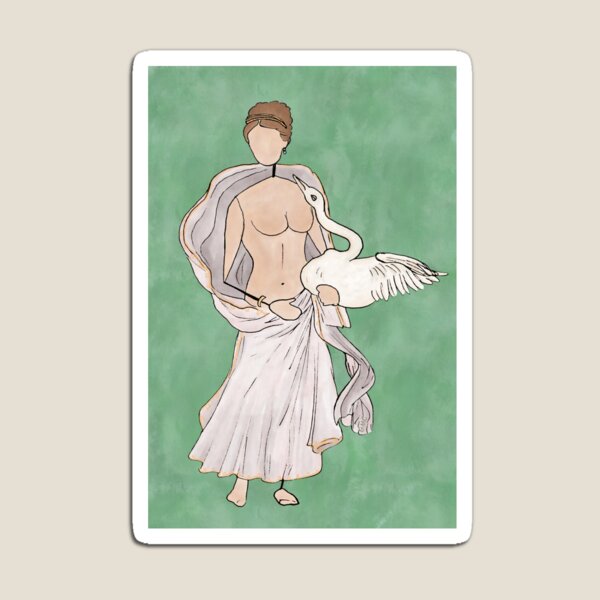 Ladies of the Villa of Ariadne - Leda Magnet
