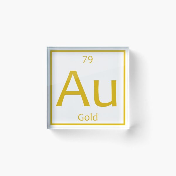 Item preview, Gold (Au) Chemical Symbol designed and sold by the-elements.