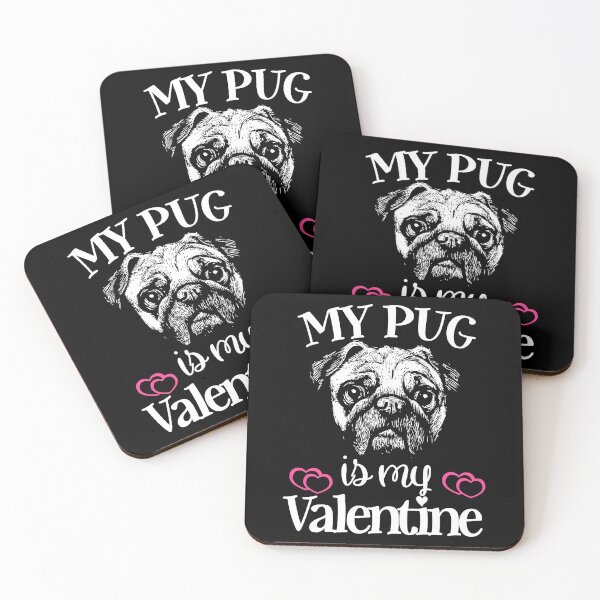 Item preview, My Pug Is My Valentine | Valentine's Day Gift | Pug Funny Shirt designed and sold by Qudkin.