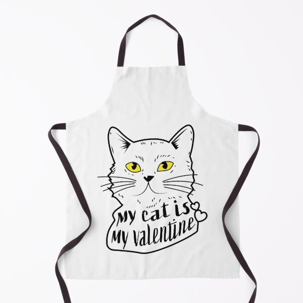 Item preview, My cat is my valentine cat illustration designed and sold by alpdesignart.