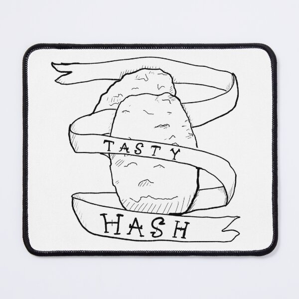 Item preview, Tasty hashbrowns B&W linework designed and sold by Dopamine Dumpster.