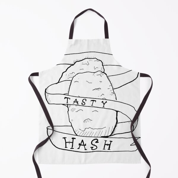 Item preview, Tasty hashbrowns B&W linework designed and sold by Dopamine Dumpster.