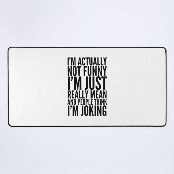 Item preview, I'm Actually Not Funny I'm Just Really Mean Funny Mask with Sayings - Funny Mug With Sayings - Funny Sarcastic Gift designed and sold by MahGifts.
