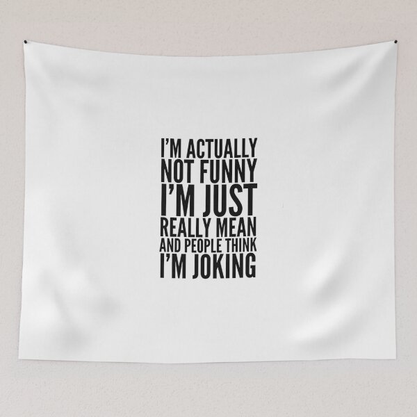 Item preview, I'm Actually Not Funny I'm Just Really Mean Funny Mask with Sayings - Funny Mug With Sayings - Funny Sarcastic Gift designed and sold by MahGifts.