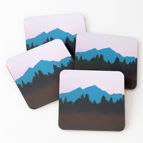 Item preview, Mountain & trees Sunset Silhouette designed and sold by HeatherAP.