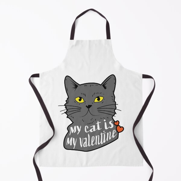 Item preview, My cat is my valentine cat illustration designed and sold by alpdesignart.