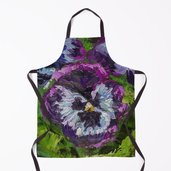 Item preview, Purple Pansy Flower Oil Painting Print designed and sold by NatalyMak.